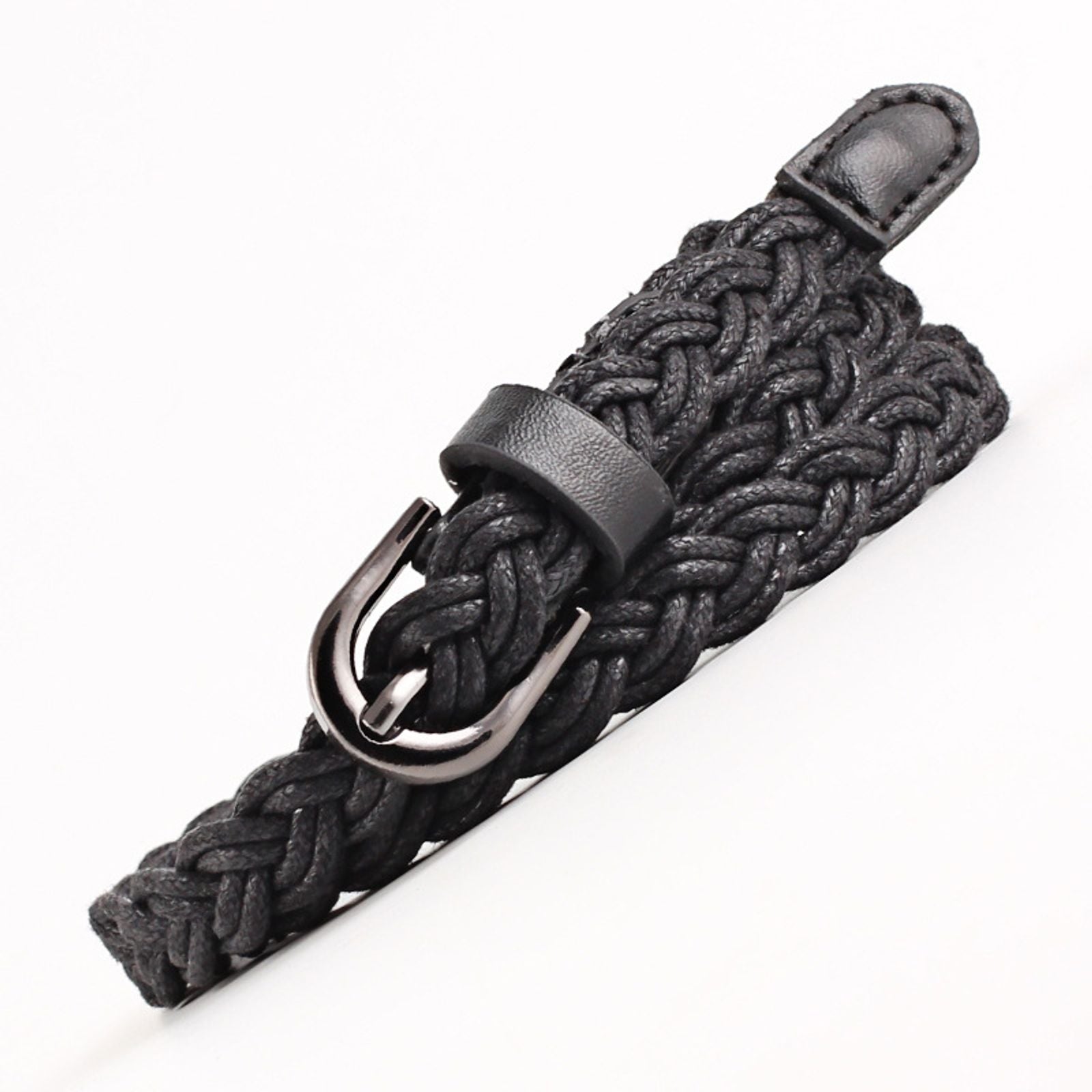 Fashion Casual Woven Leather Women's Decorative Belt