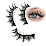 3D Cat Eye Faux Mink Lashes - 10 Pairs Natural & Fluffy