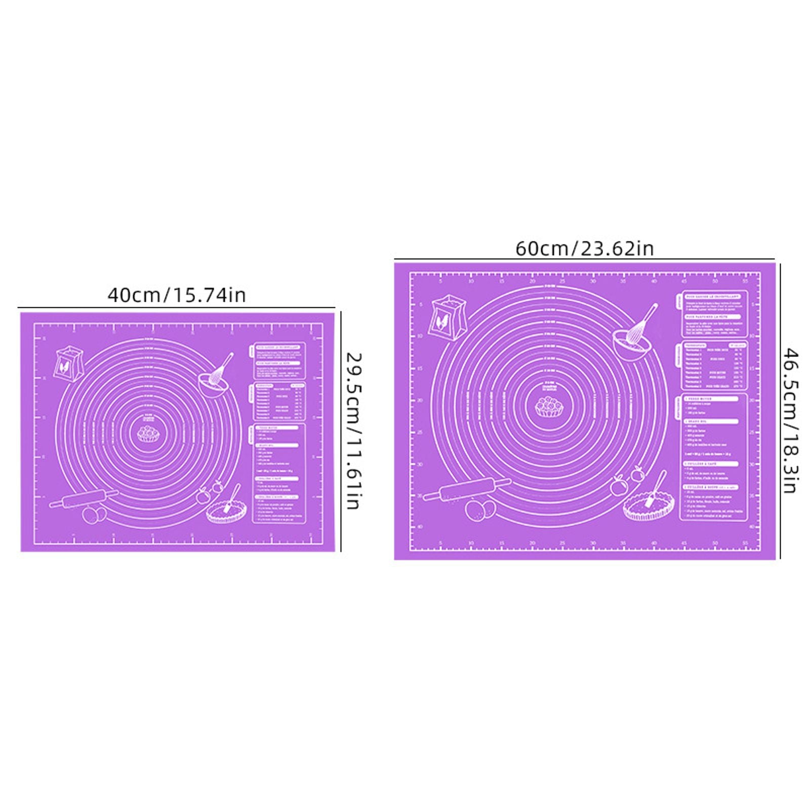 Non-Stick Baking Mat for Pizza & Cakes - Easy Clean