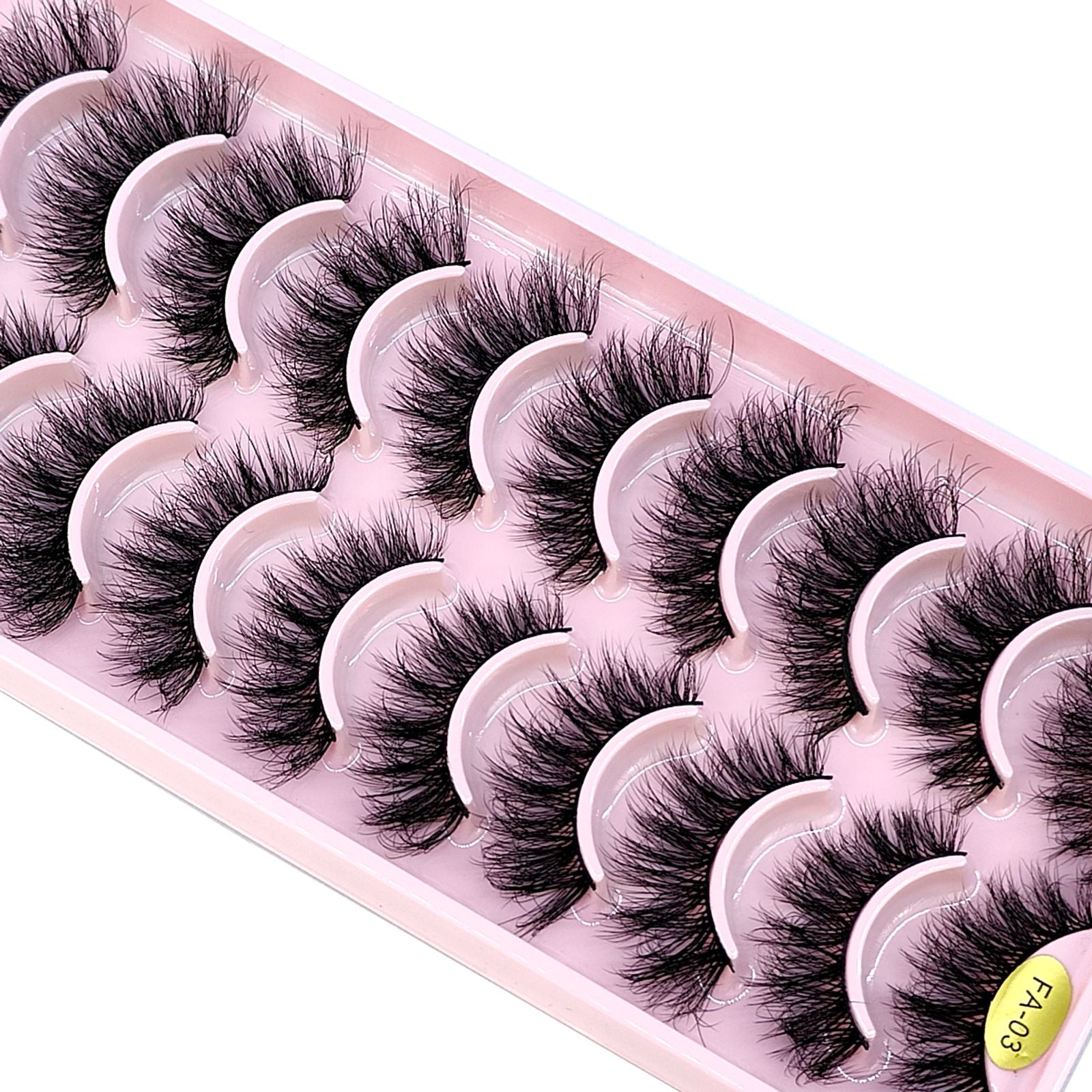 3D Faux Mink Hair False Eyelashes - Natural Crisscross Lashes