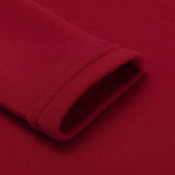 Women’s Hooded Knee-Length Pocket Dress - Casual Warm Sweatshirt