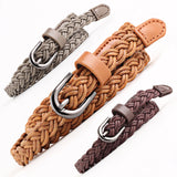 Fashion Casual Woven Leather Women's Decorative Belt
