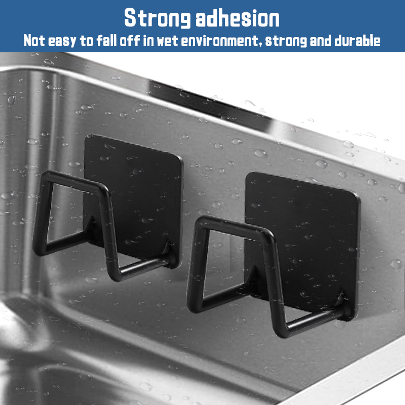 Self-Adhesive Kitchen Sink Sponge Holder - Drying Rack
