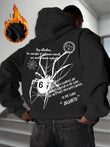 Spider Pattern Print Hooded Sweatshirt for Men and Women