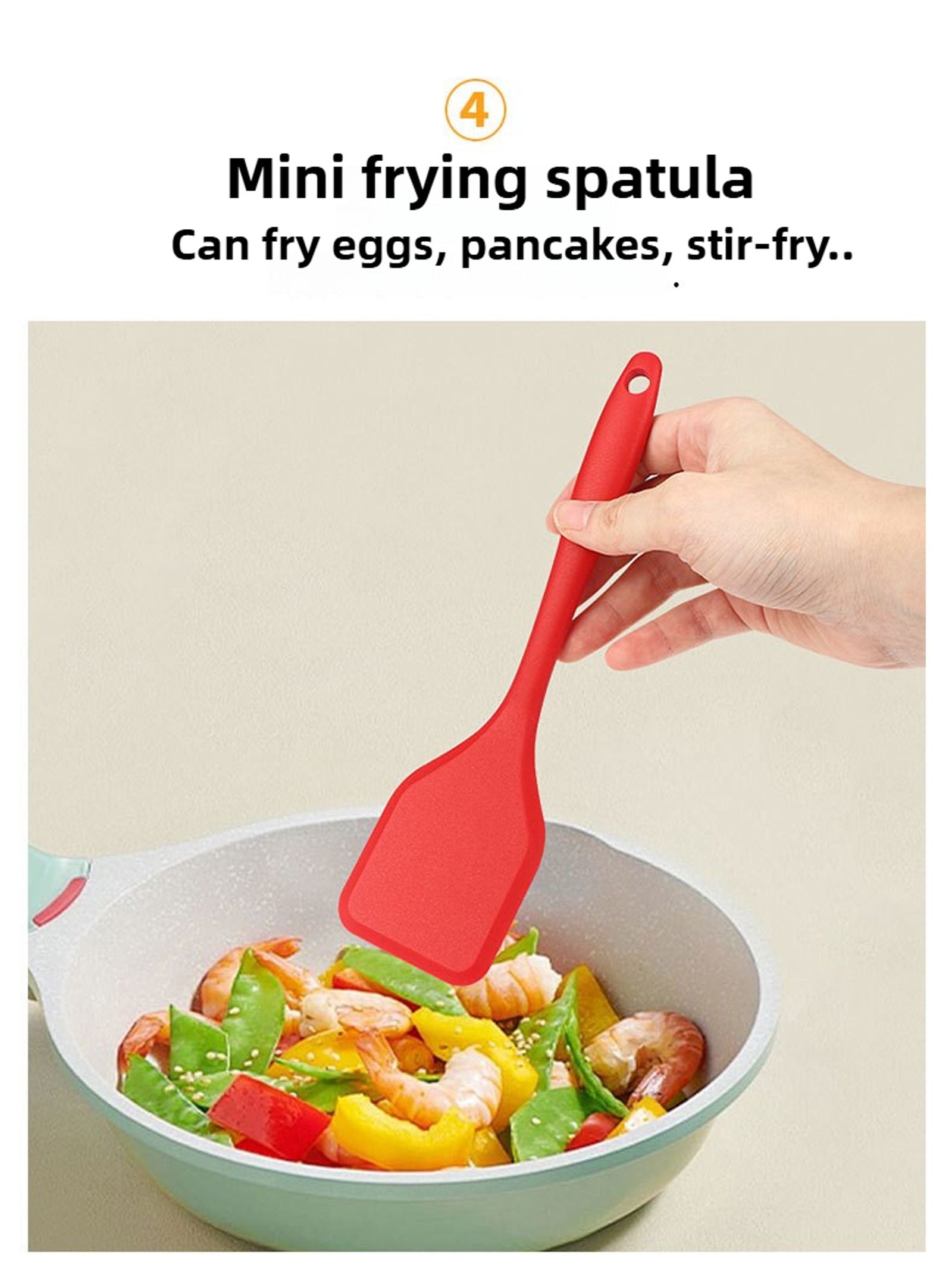 Silicone Non-Stick Spatula for Cooking and Baking