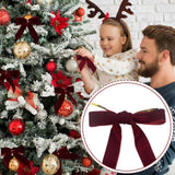12 Red Velvet Christmas Tree Garlands