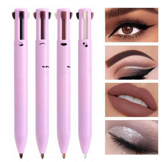 4-in-1 Multi-Functional Lip Liner, Eyeliner & Eyebrow Pencil Set