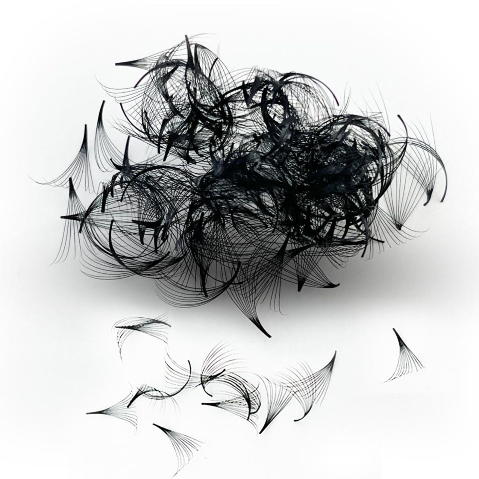 Professional Silk Premade Volume Fans with Pointy Base