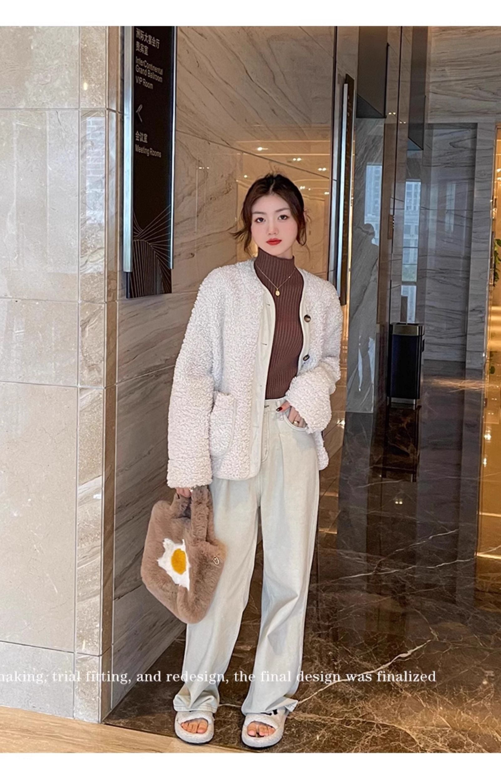 Solid Color Slim Turtleneck Sweater for Women