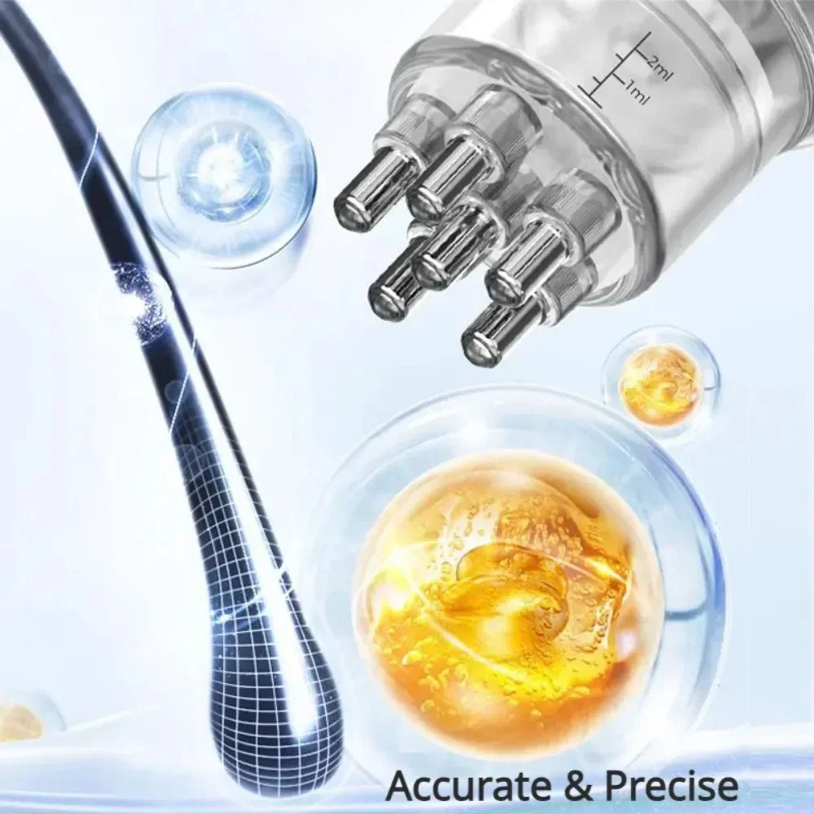 Portable Scalp Applicator and Massager for Hair Care