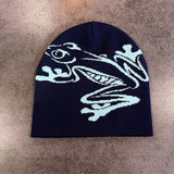 Tree Frog Print Beanie for Men and Women