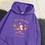 Women's Cute Strawberry Rabbit Printed Hoodie