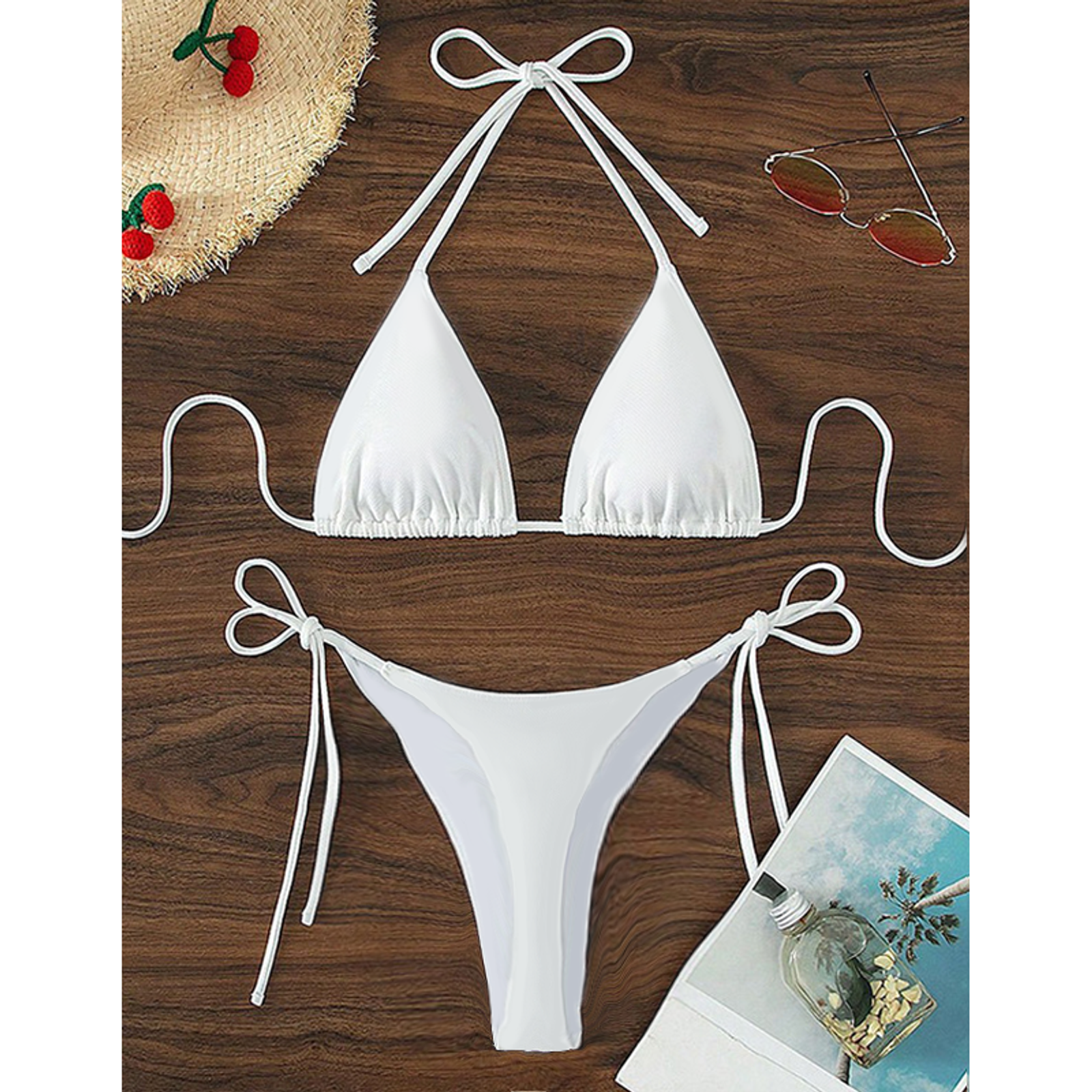 Women's Sexy Halter Thong Bikini Set