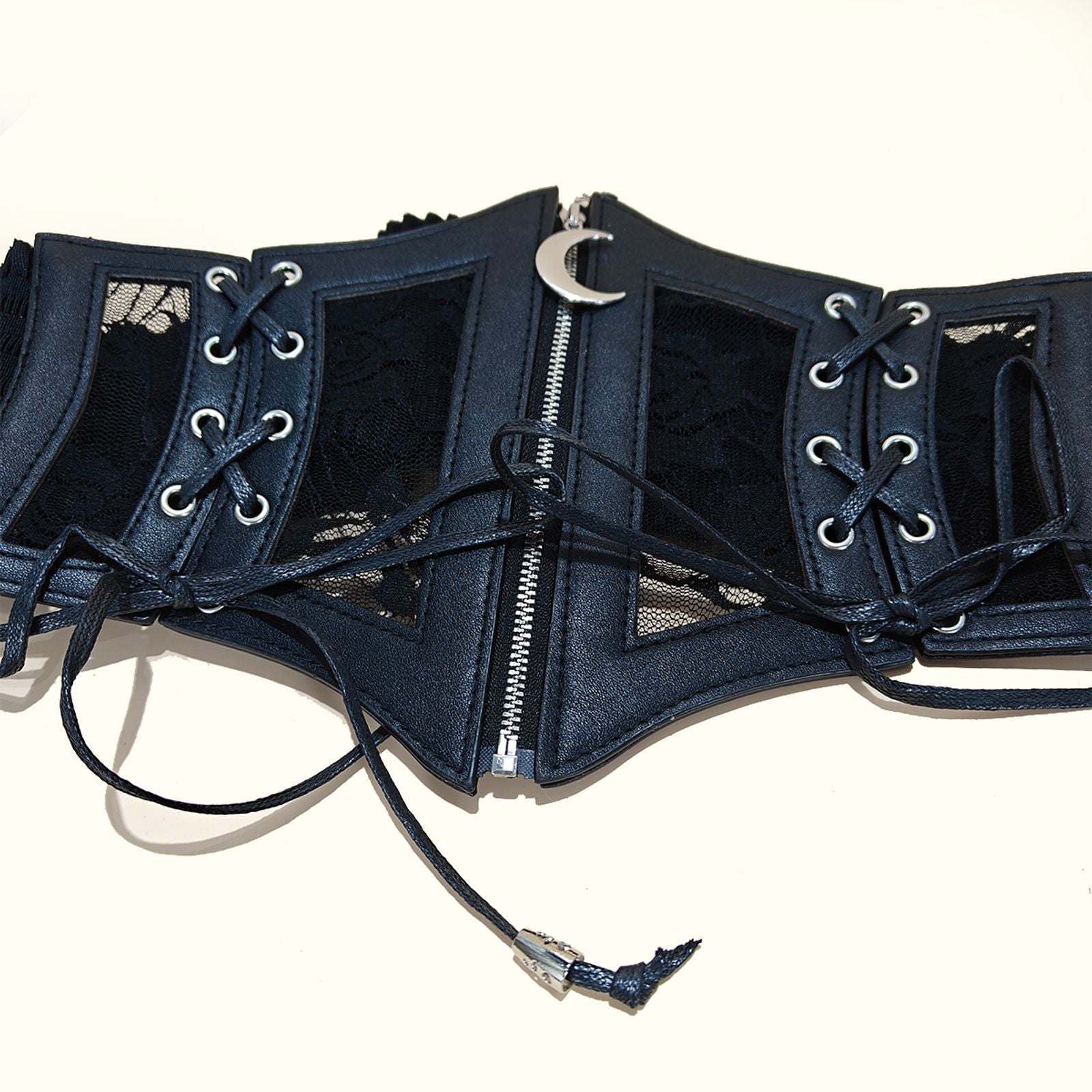 Gothic Plus Size Stretch Lace Cummerbund and Corset Belt