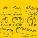 1000 Pieces Creative Building Blocks Set with Base Plate