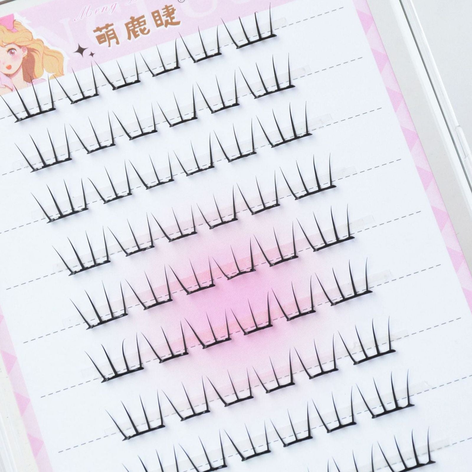 Self-Adhesive Fluffy Cluster Eyelashes for Daily Makeup