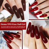 HEMA Free Top Base Coat Nail Gel Polish 15ml