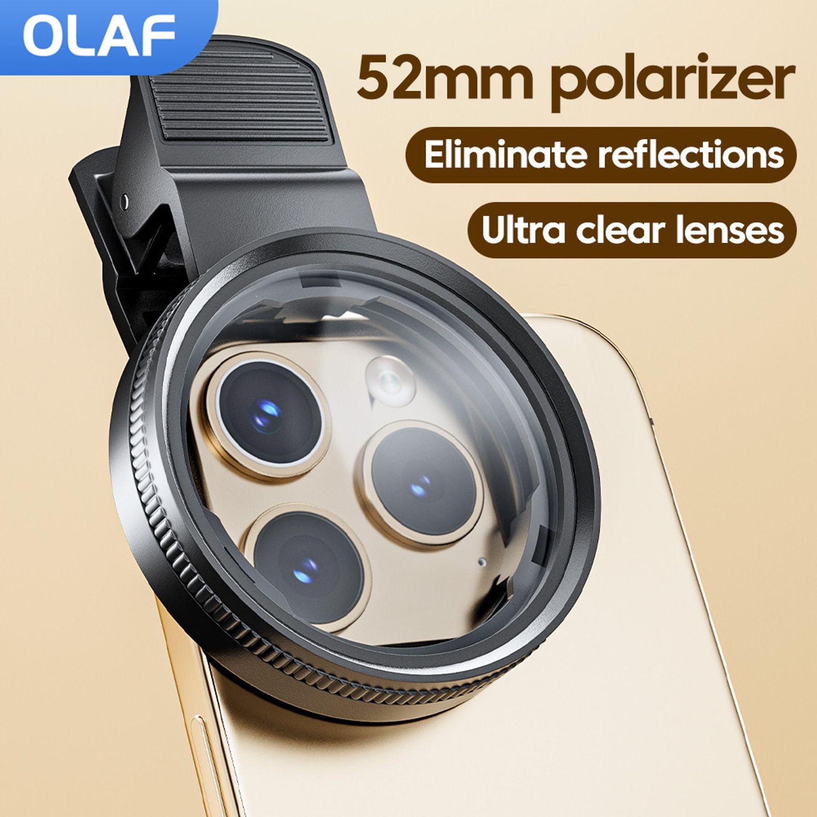52mm Circular Polarizing Filter for Mobile Phones