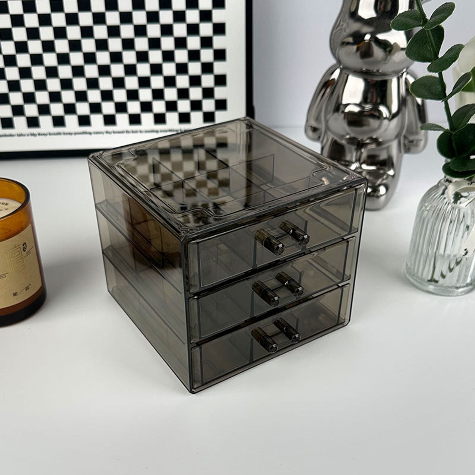 High-End Three Layer Jewelry Storage Box