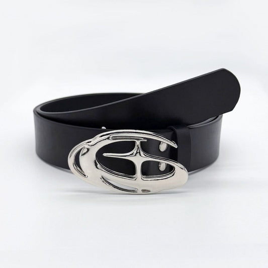 Y2K Punk Hollow Waist Fake Leather Belt