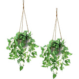 Artificial Potted Faux Ivy Vine Plant with Baskets