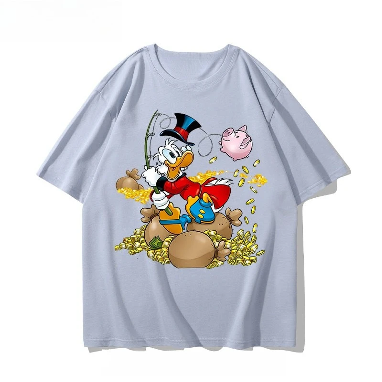 Disney Donald Duck Cotton T-shirt - Retro Oversized Summer Tee