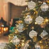 9 Pcs Gold Christmas Ball Decor Set - Shatterproof Hanging Balls