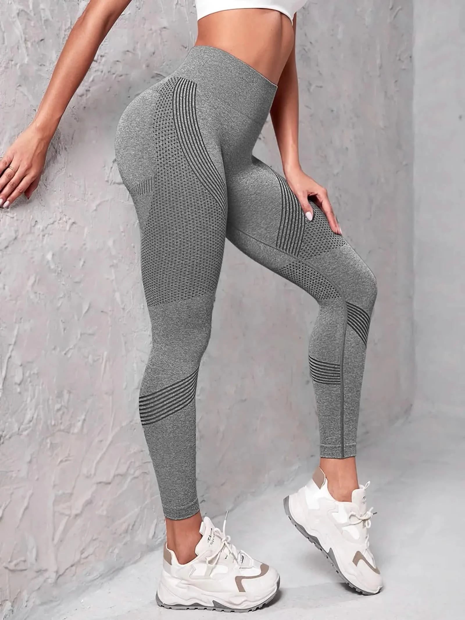 Elastic High Waist Leggings for Women - Seamless Fitness Tights