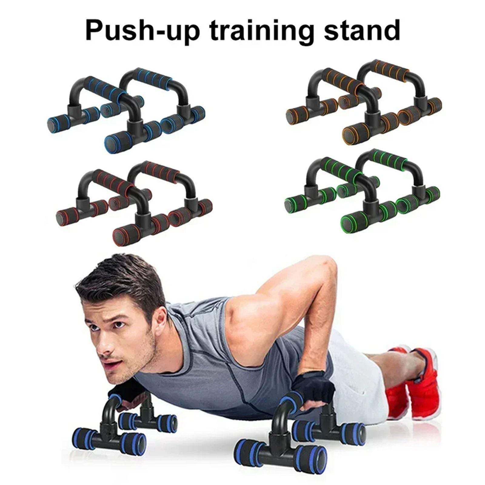 Portable Push Up Support with Anti-Skid Foam Handles
