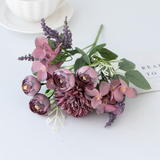 Artificial Rose Hydrangea Bouquet for Home and Events