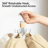 360 Rotating Storage Hanger Hook for Closet Organization