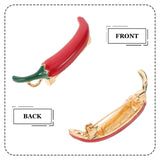 Red Chili Pepper Brooch - Cute Metal Enamel Pin for Women