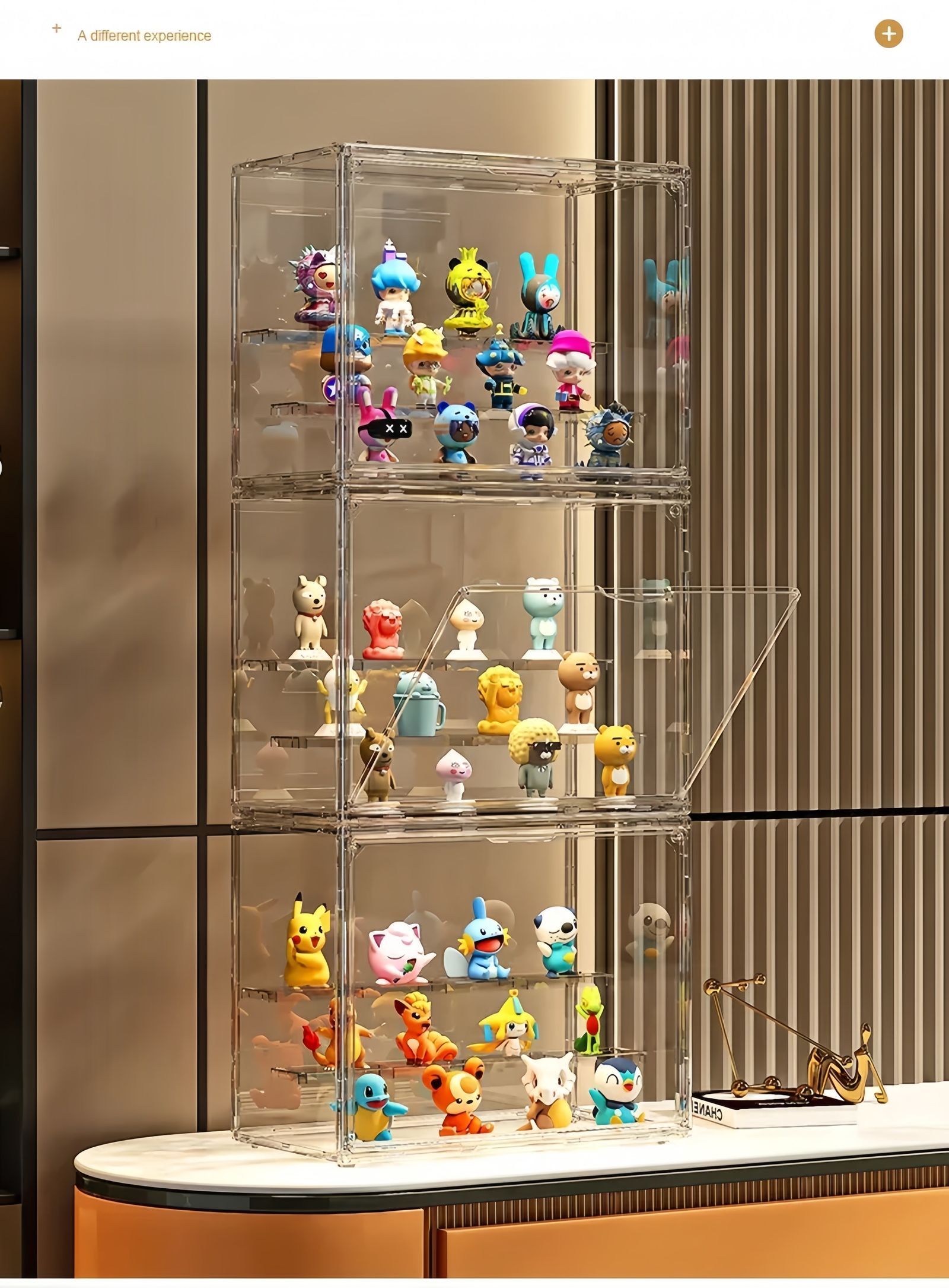 Three Layer Acrylic Display Rack for Dolls and Models