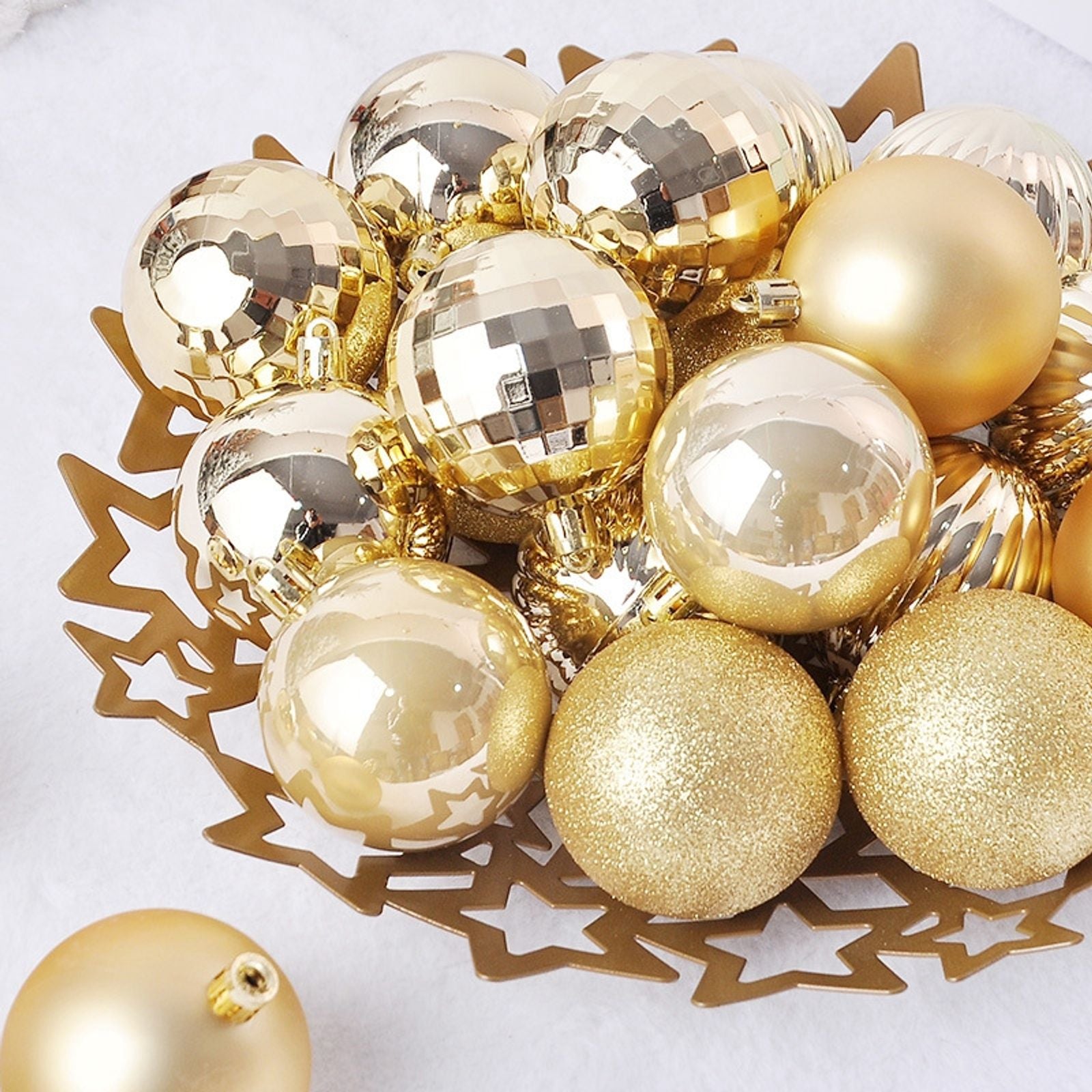 44Pcs Christmas Ball Ornaments for Home Decor