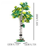 3D Poplar Tree Building Blocks with Desktop Plant Decor