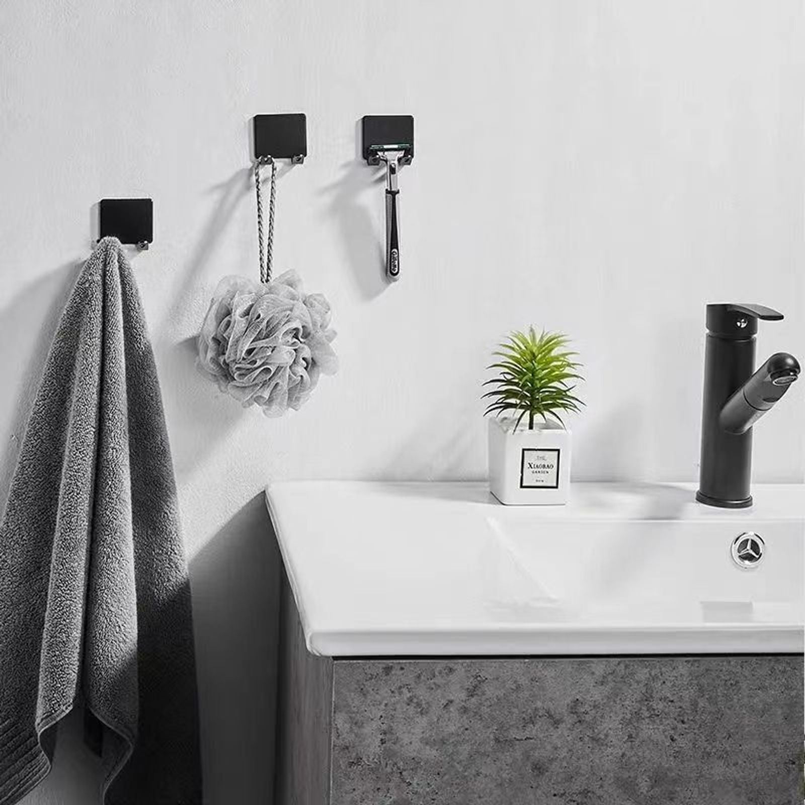 Stainless Steel Razor Holder Wall Rack