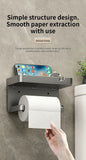 Plastic Toilet Paper Holder and Storage Rack