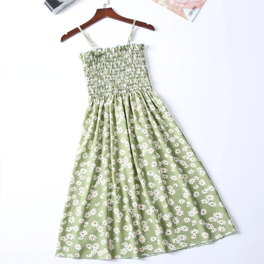 Summer Chiffon Sleeveless Mini Dress for Women