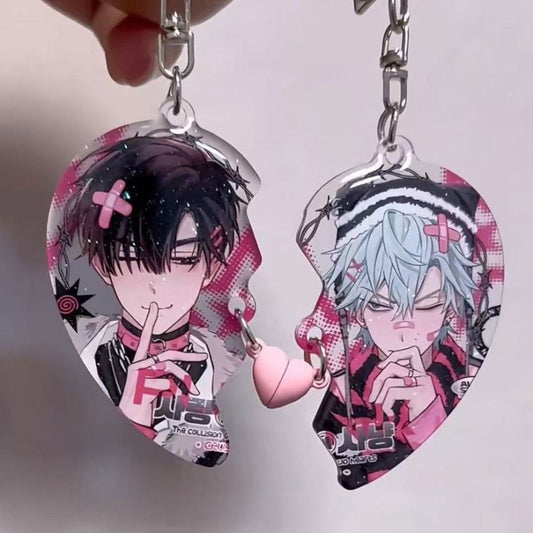 Anime Alien Stage Cosplay Keychain Set