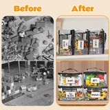 Large Clear PVC Toy Storage Bags - Waterproof Organizer Pouches