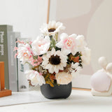 Artificial Peony Orchid Silk Bouquet for Weddings & Decor