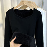Women's Autumn Winter Fleece Sweater - Long Sleeve Casual Top