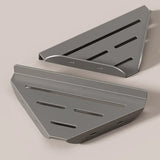 Wall-Mounted Triangle Drain Shelf with Hooks