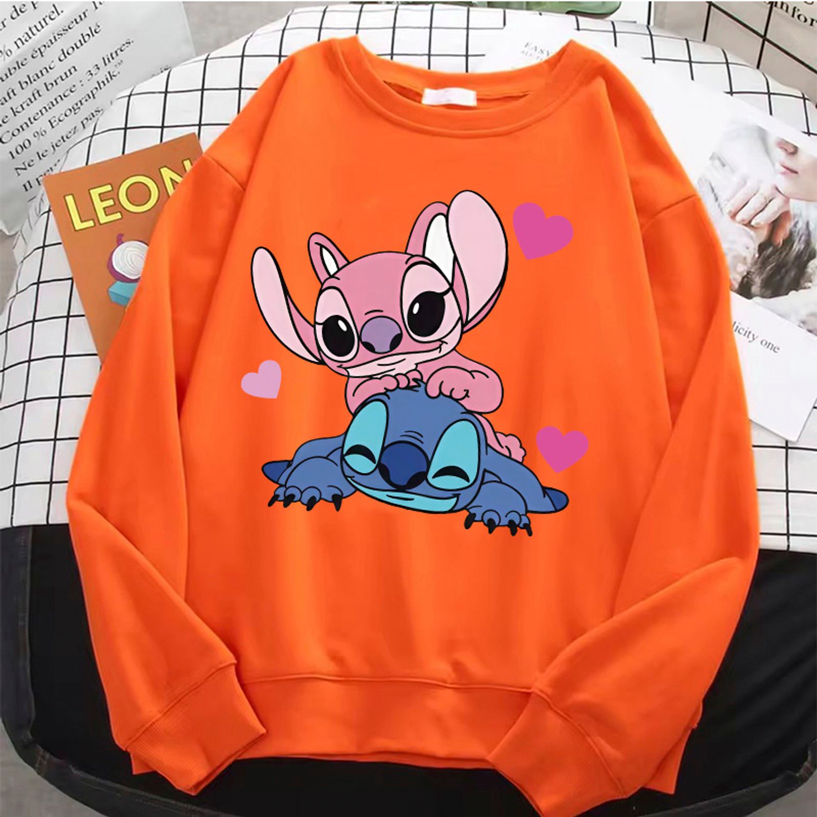 Kawaii Cartoon Fleece Pullover Hoodie for Women & Girls