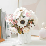 Artificial Peony Orchid Silk Bouquet for Weddings & Decor