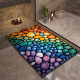 Stone Design Diatomite Bath Mat - Non-Slip & Quick Dry