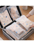 5pcs Printed Travel Storage Bags, Waterproof Clothes Organizer