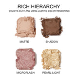 9-Color Matte & Shimmer Eyeshadow Palette - Soft Milk Tea Tones