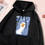 Graffiti Confusing Duck Men's Hoodie