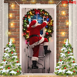 Christmas Santa Claus Photography Backdrop for Family Portraits